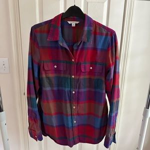 LL Bean Signature Flannel Shirt Size M